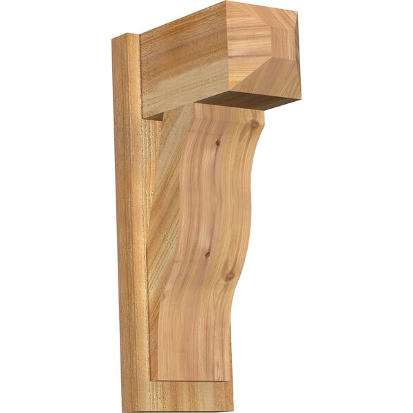 Ekena Millwork Funston Craftsman Rough Sawn Outlooker, Western Red Cedar, 8"W x 14"D x 26"H OUT08X14X26FST04RWR - main